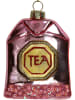 Kersten Bombka "Tea Bag" w kolorze jasnoróżowym - wys. 8,9 cm