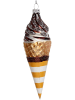Kersten Kerstbal ''Chocolate Icecream'' goudkleurig/bruin - (H)15,7 cm