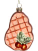 Kersten Kerstbal ''Grilled Meat'' lichtbruin - (H)9 cm
