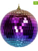 Kersten 2-delige set: kerstballen ''Disco Ball'' meerkleurig - Ø 12 cm