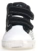 Naturino Leder-Sneakers "Pinn" in Schwarz/ Weiß
