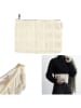 The Concept Factory Clutch in Creme - (L)23 cm