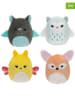Squishville 4-delige set: knuffeldieren "Up All Night Squad" - vanaf geboorte - elk (H)5 cm