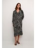 Kaffe Kleid in Schwarz/ Weiß