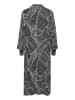 Kaffe Kleid in Schwarz/ Weiß