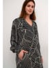 Kaffe Kleid in Schwarz/ Weiß