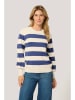 Kaffe Pullover in Creme/ Blau