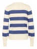 Kaffe Pullover in Creme/ Blau