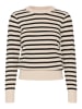 SAINT TROPEZ Sweter w kolorze beżowo-czarnym