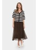 SAINT TROPEZ Cardigan in Schwarz/ Sand