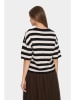 SAINT TROPEZ Cardigan in Schwarz/ Sand