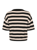 SAINT TROPEZ Cardigan in Schwarz/ Sand