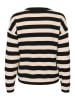 SAINT TROPEZ Pullover in Schwarz/ Sand