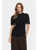 SAINT TROPEZ Bluse in Schwarz