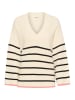 Soaked in Luxury Pullover in Creme/ Schwarz