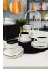 Hermia 6er-Set: Kaffeetassen in Weiß/ Schwarz - 184 ml