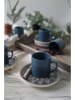 Hermia 6er-Set: Kaffeetassen in Blau - 110 ml
