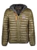 Geographical Norway Doorgestikte jas "Briout" kaki