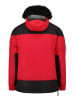 Geographical Norway Parka "Bruno" w kolorze czerwono-czarnym