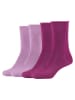s.Oliver 4er-Set: Socken in Lila/ Rosa