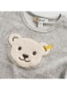 Steiff 3-delige outfit grijs/wit