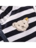 Steiff 3-delige outfit donkerblauw/wit