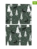 Butter Kings 2-delige set: placemats "Deer the forest" groen/zwart - (L)35 x (B)45 cm