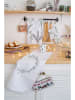 Butter Kings 2-delige set: theedoeken "Christmas twigs" groen/grijs - (L)70 x (B)50 cm