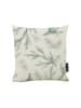 Butter Kings Kussenhoes "Wave with a little branch" crème/groen - (L)45 x (B)45 cm