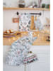 Butter Kings 2-delige set: theedoeken "Winter garden" meerkleurig - (L)70 x (B)50 cm