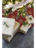 Butter Kings Weihnachtsbaumrock "Golden snowflakes" in Rot/ Gold - Ø 130 cm