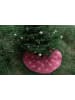 Butter Kings Kerstboomrok "Golden snowflakes" rood/goudkleurig - Ø 130 cm
