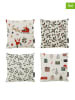 Butter Kings 4-delige set: kussenhoezen "Santa" meerkleurig - (L)45 x (B)45 cm
