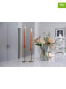 Liljeholmens Candle 2-delige set: staafkaarsen "Prisma" oranje - 2x 4 stuks