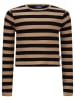 Retour Longsleeve in Hellbraun/ Schwarz