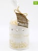 SiL Interiors 2-delige set: geurlamp en was wit - (H)10 x Ø9 cm