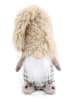 SiL Interiors Dekofigur ''Santa with Slippers'' in Beige - (B)19 x (H)60 x (T)17 cm