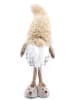 SiL Interiors Dekofigur ''Santa with Slippers'' in Beige - (B)18 x (H)52 x (T)12 cm