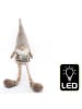 SiL Interiors Decoratieve ledlamp "Santa" beige - (B)19 x (H)68 x (D)14 cm