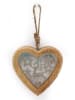 SiL Interiors Dekoanhänger ''Heart'' in Hellbraun/ Weiß - (H)15 cm