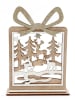 SiL Interiors Dekoobjekt in Weiß/ Hellbraun - (B)15,5 x (H)21 x (T)5 cm