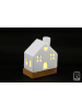 SiL Interiors Decoratieve ledlamp "House" wit - (B)11,5 x (H)14 x (D)6,5 cm