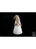 SiL Interiors Decoratieve ledlamp "Santa" wit/lichtbruin - (B)11 x (H)19,5 x (D)10 cm