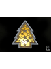 SiL Interiors Decoratieve ledlamp "Tree" wit/lichtbruin - (B)20 x (H)20,5 x (D)5,5 cm
