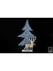 SiL Interiors Decoratieve ledlamp grijs/lichtbruin - (B)22 x (H)41 x (D)7 cm