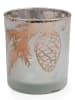 SiL Interiors Windlicht ''Pinecone'' in Weiß - (H)8 x Ø 7 cm