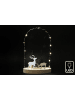 SiL Interiors Decoratieve ledlamp wit/lichtbruin - (B)11 x (H)19 x (D)5 cm