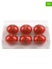 SiL Interiors 6-delige set: kogelkaarsen rood - 6 x 28 g