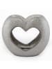 SiL Interiors Geurlamp "Sparkly Heart" zilverkleurig - (B)13 x (H)10 x (D)8 cm