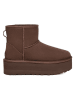 UGG Leder-Boots "Classic Mini" in Braun